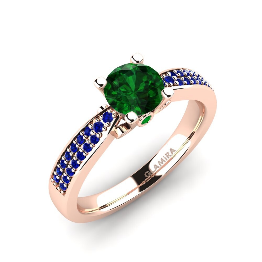 14K Rood Goud Tsavorite Verlovingsring Donielle 0.8 crt