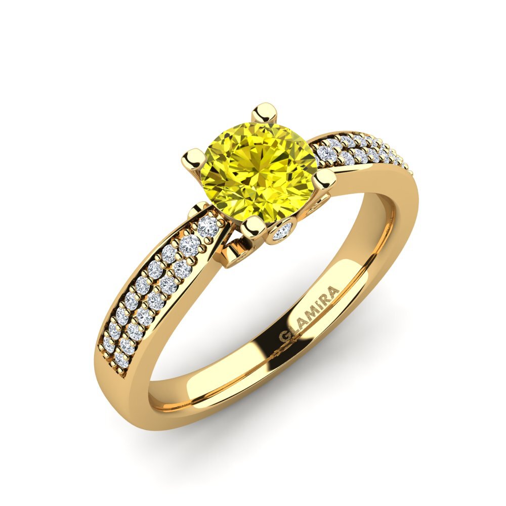 Yellow Diamond Engagement Ring Donielle 0.8 crt