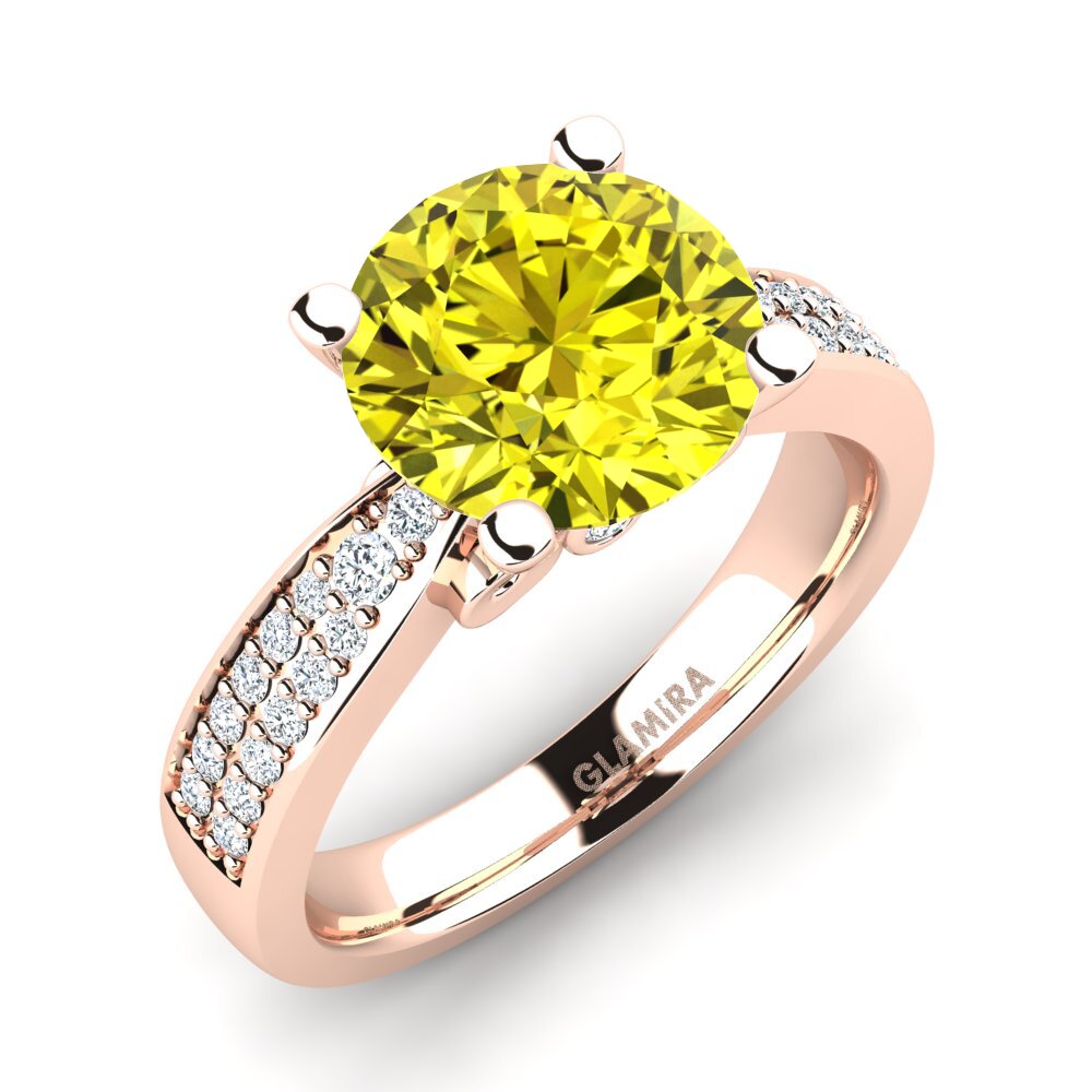 14ct Rose Gold Engagement Ring Donielle 3.0 crt