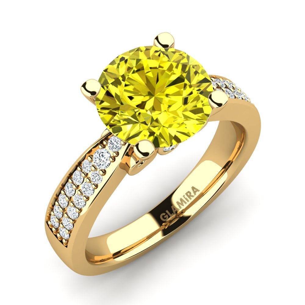14ct Yellow Gold Engagement Ring Donielle 3.0 crt