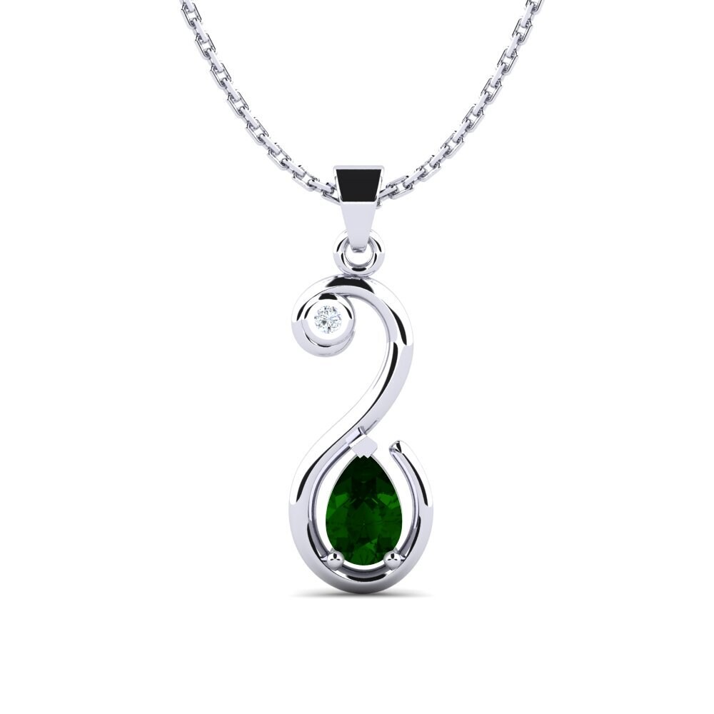 Green Tourmaline Women's Pendant Donitra