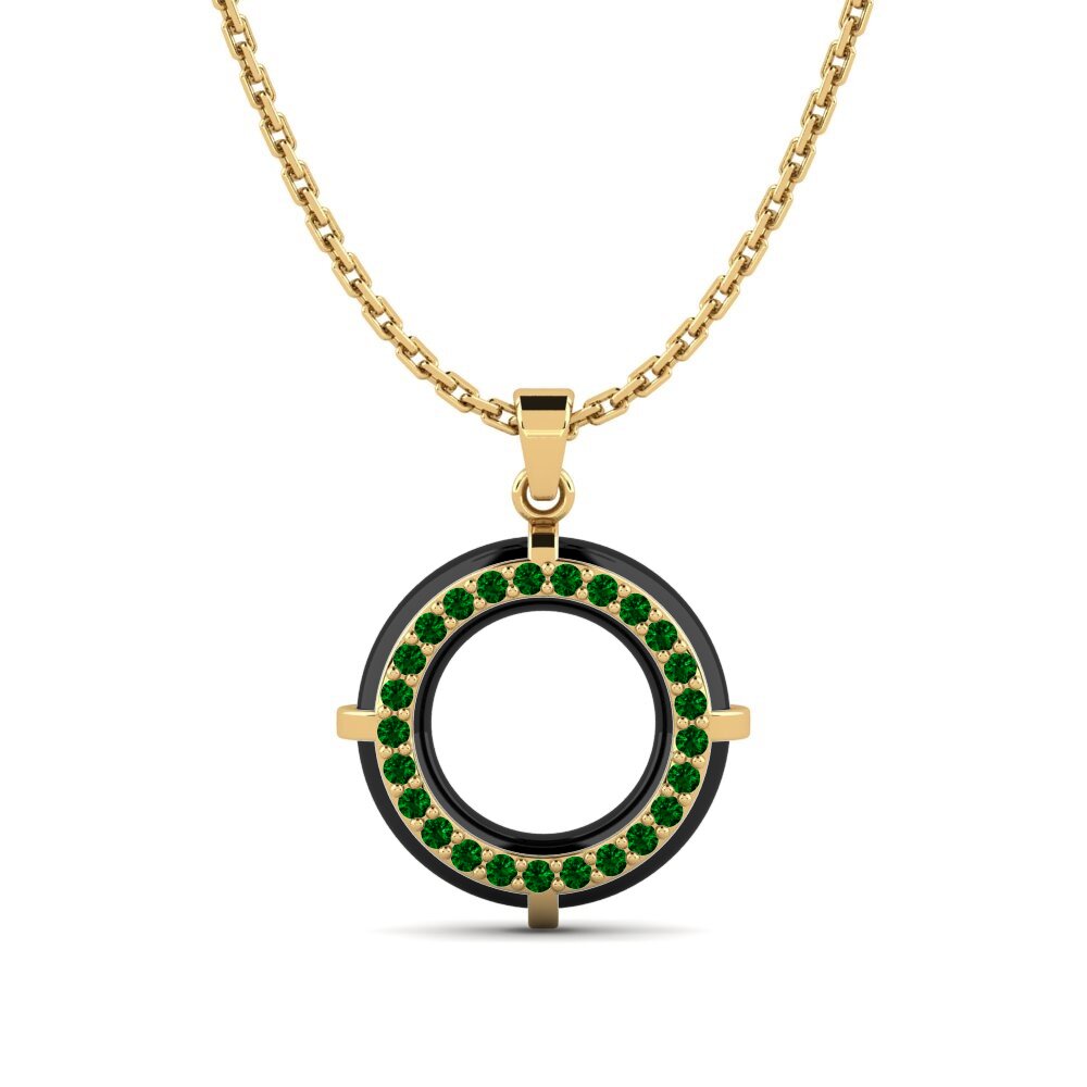 Green Zirconia Women's Pendant Donward