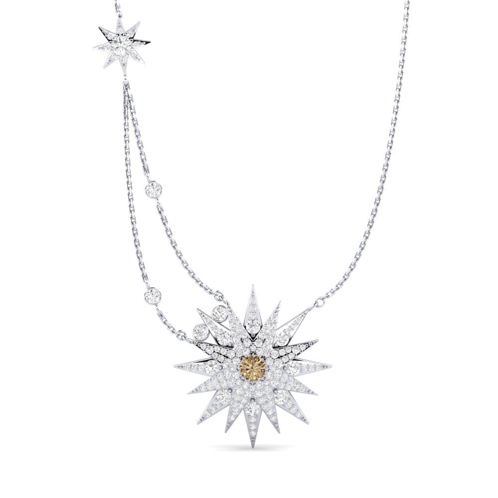 Brown Diamond Women's Necklace Doppiastar