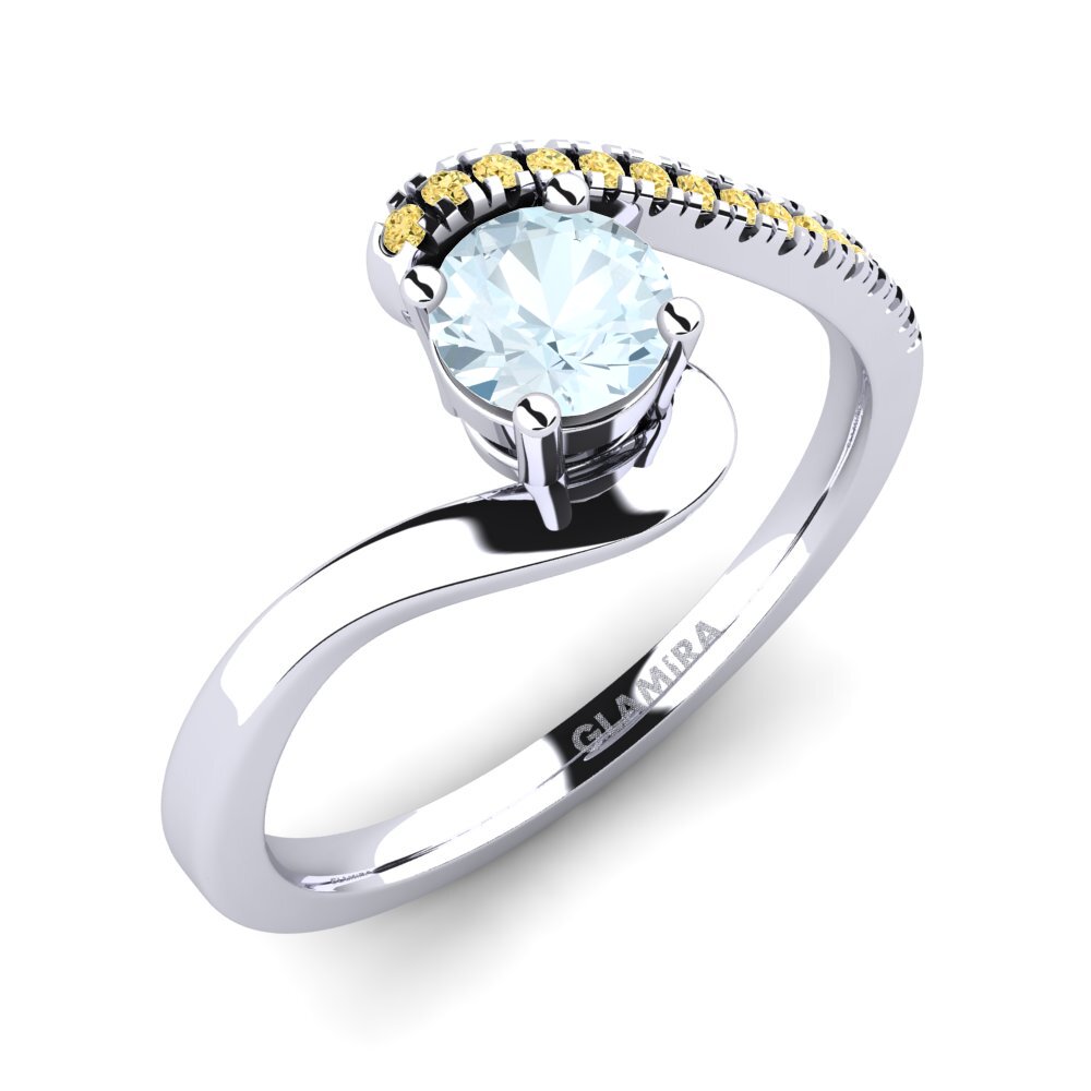 Aquamarine Engagement Ring Doreen 0.5 crt