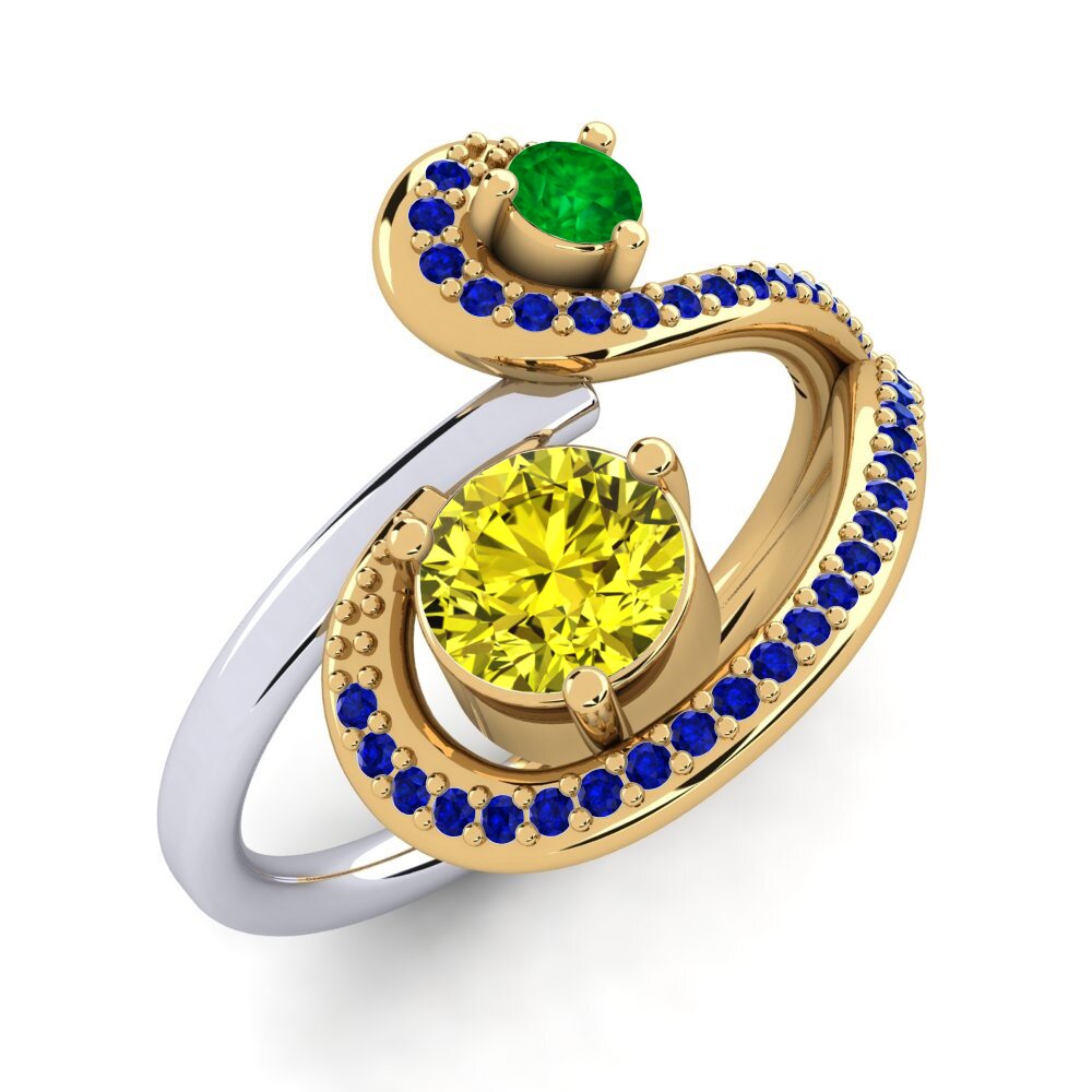 18ct Yellow & White Gold Ring Dorenda
