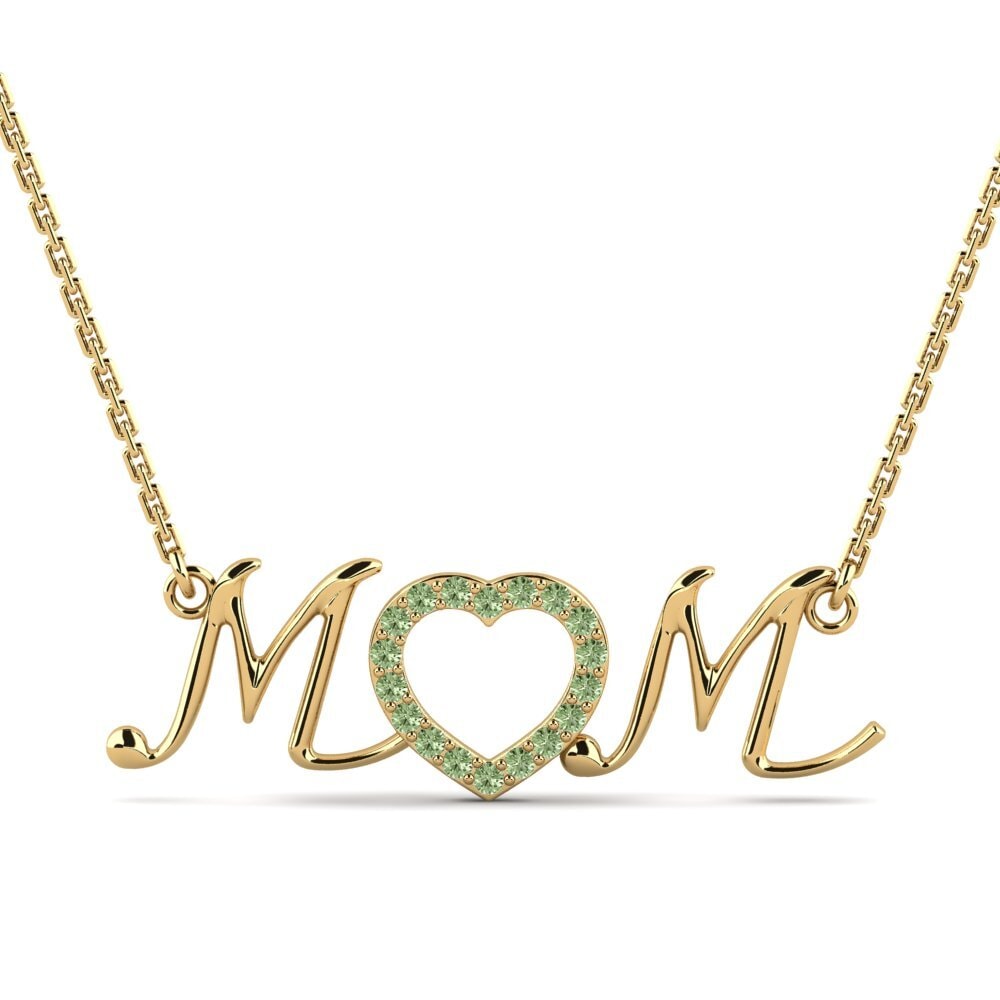 Diamant Vert Collier pour femme Dorie