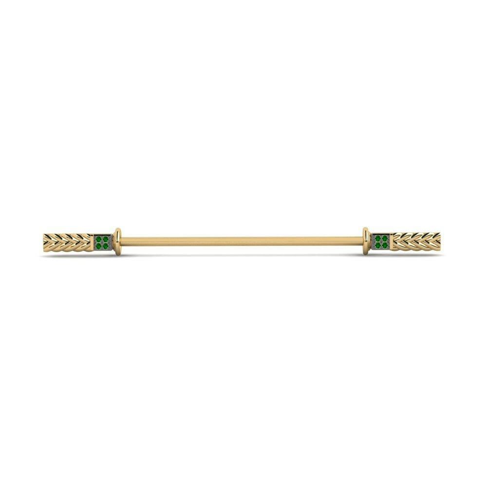 Green Zirconia Tuxedo Collar Accessory Dormoise