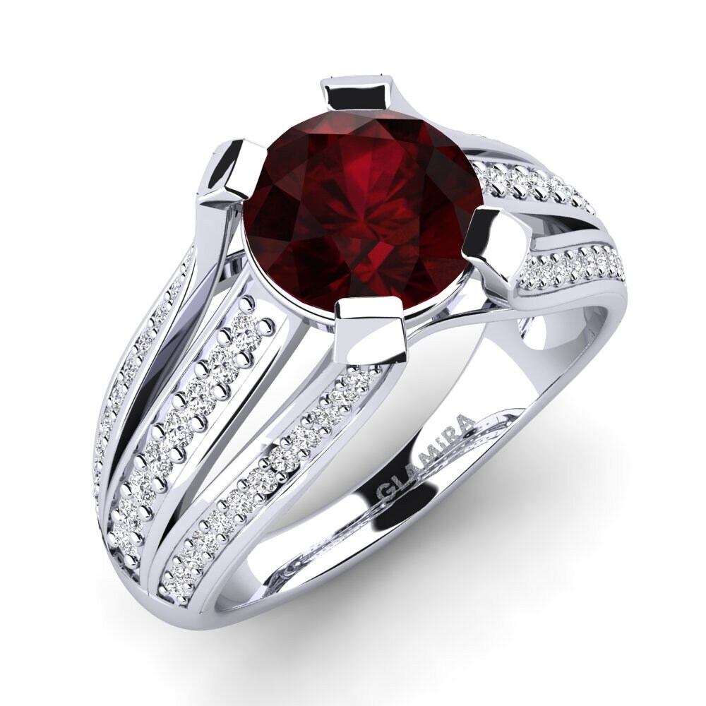 Garnet Engagement Ring Dory