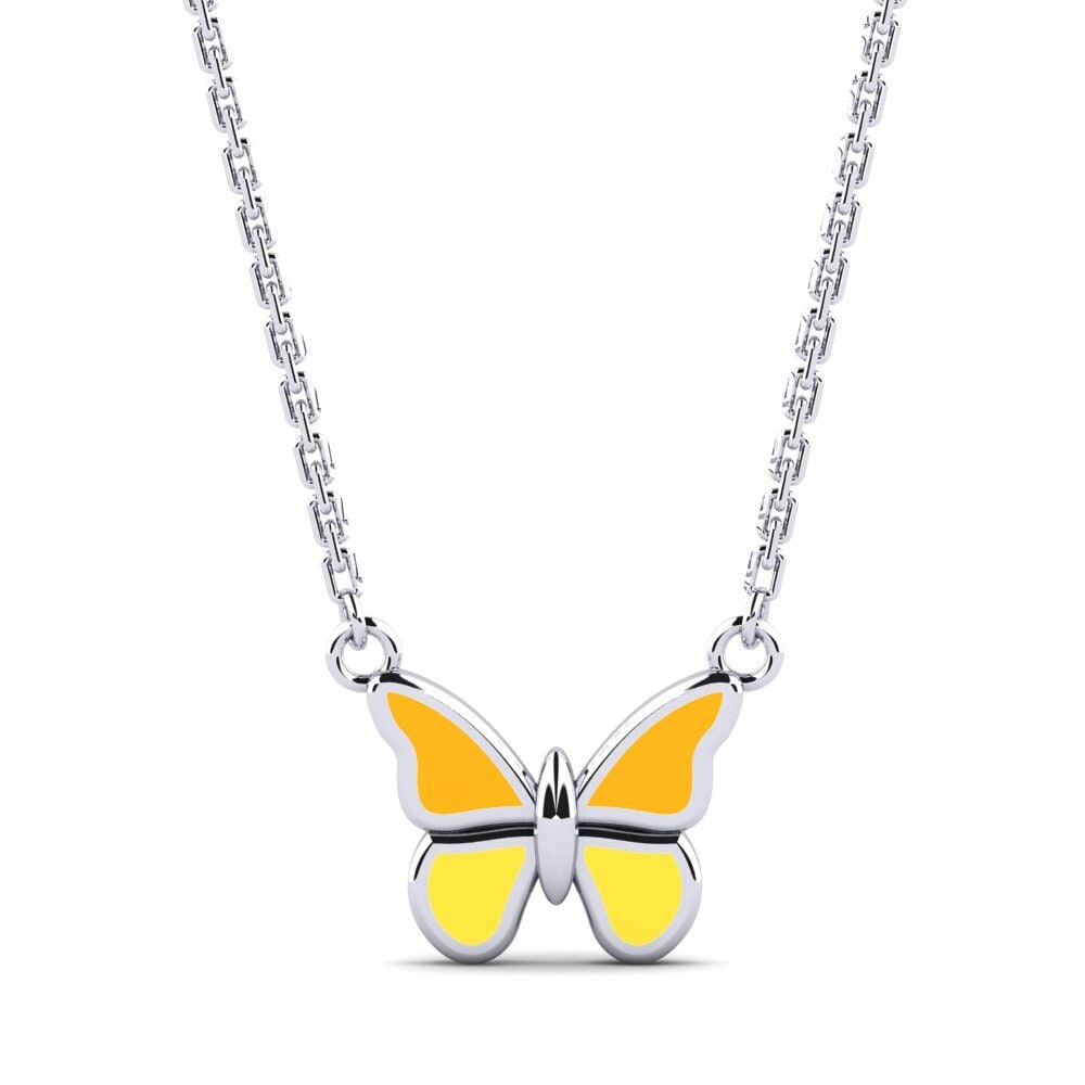 14ct White Gold Kid's Necklace Dotorea