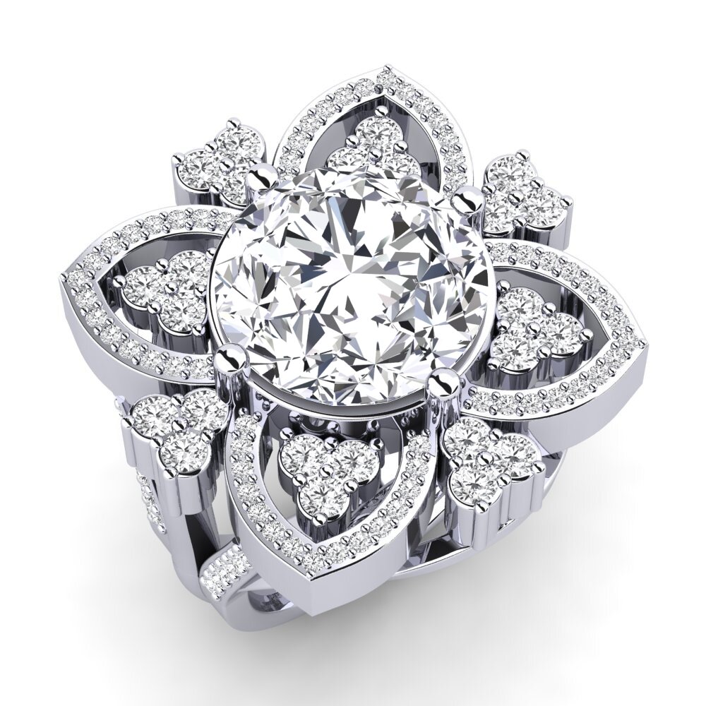950 Platinum Lab Grown Diamond Ring Dottie