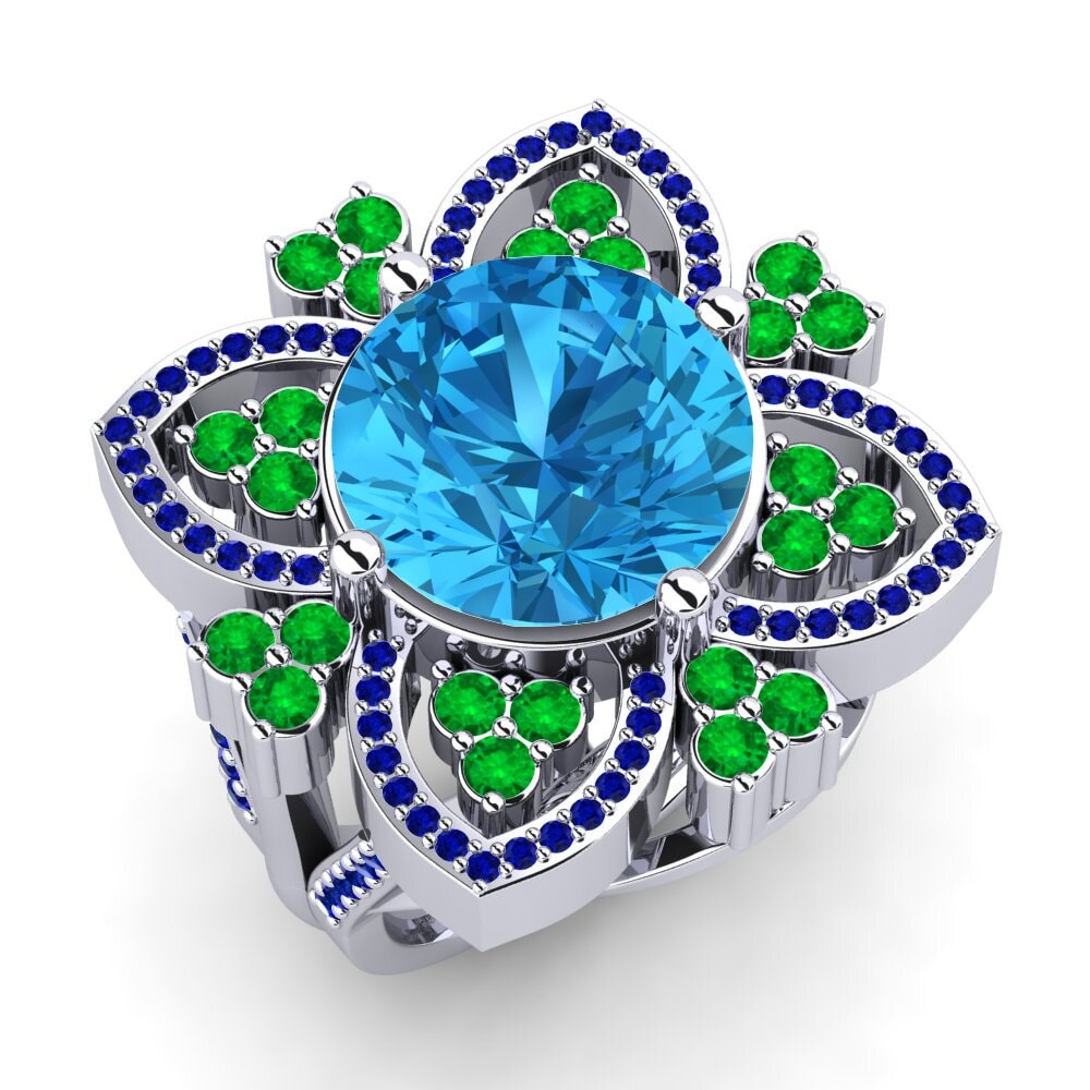 Blue Topaz Ring Dottie