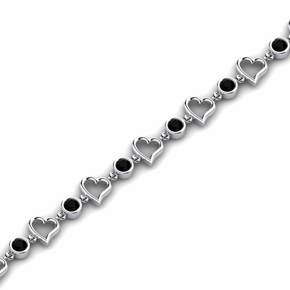 Zwarte Saffier Dames Armband Doutzen