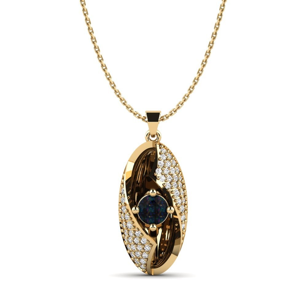Opalo Negro Colgante de Mujer Halmahera
