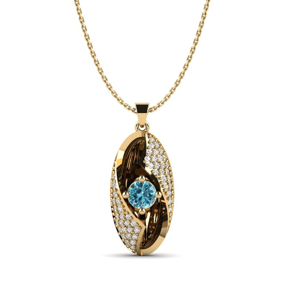 Blue Zircon Women's Pendant Halmahera