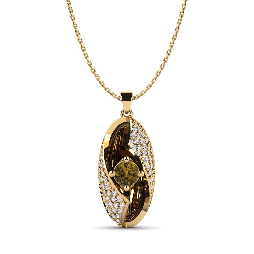 Brown Zircon Women's Pendant Halmahera
