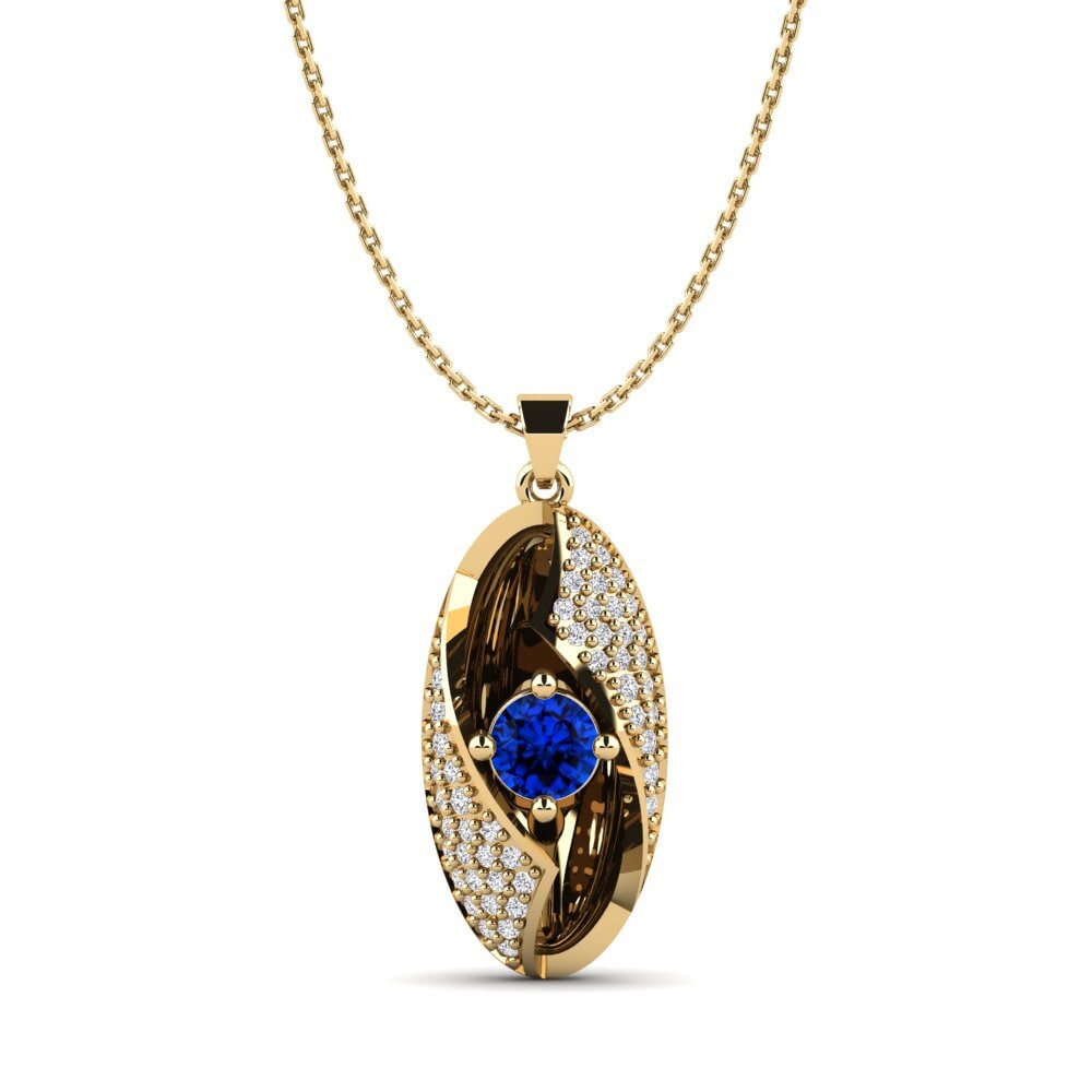 Sapphire (Lab Created) Women's Pendant Halmahera