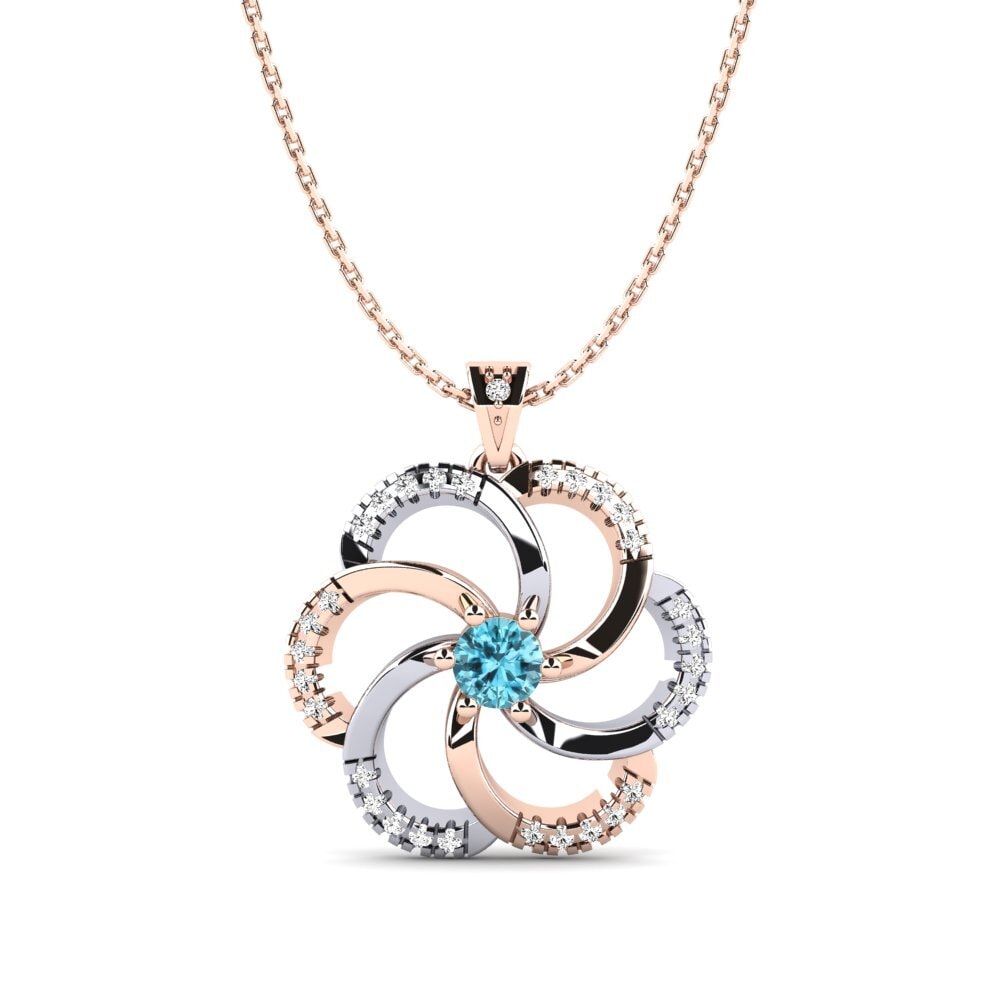 Blue Zircon Women's Pendant Madura