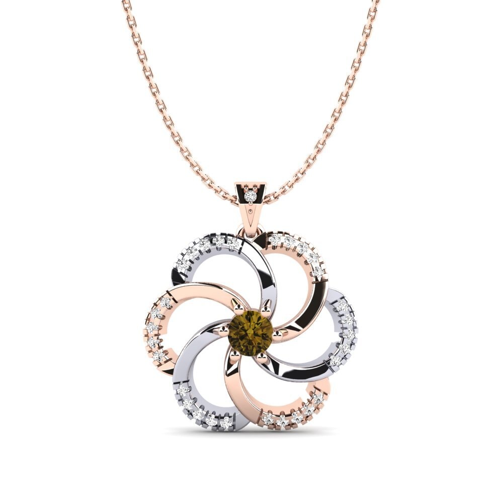 Circón Marrón Colgante de Mujer Madura