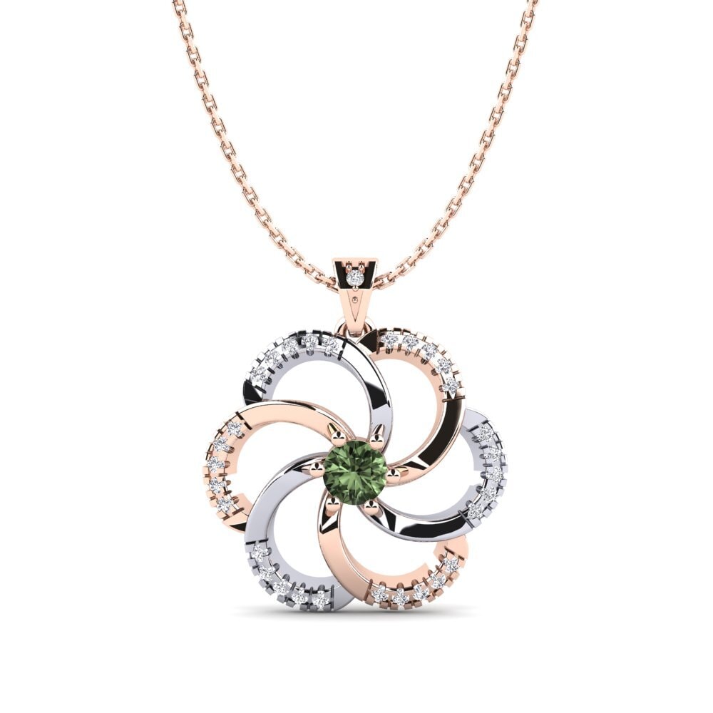 Green Sapphire Women's Pendant Madura