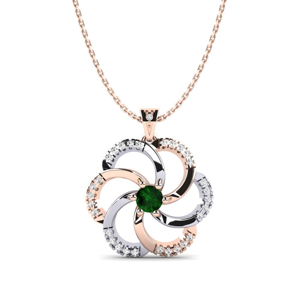 Turmalina verde Colgante de Mujer Madura