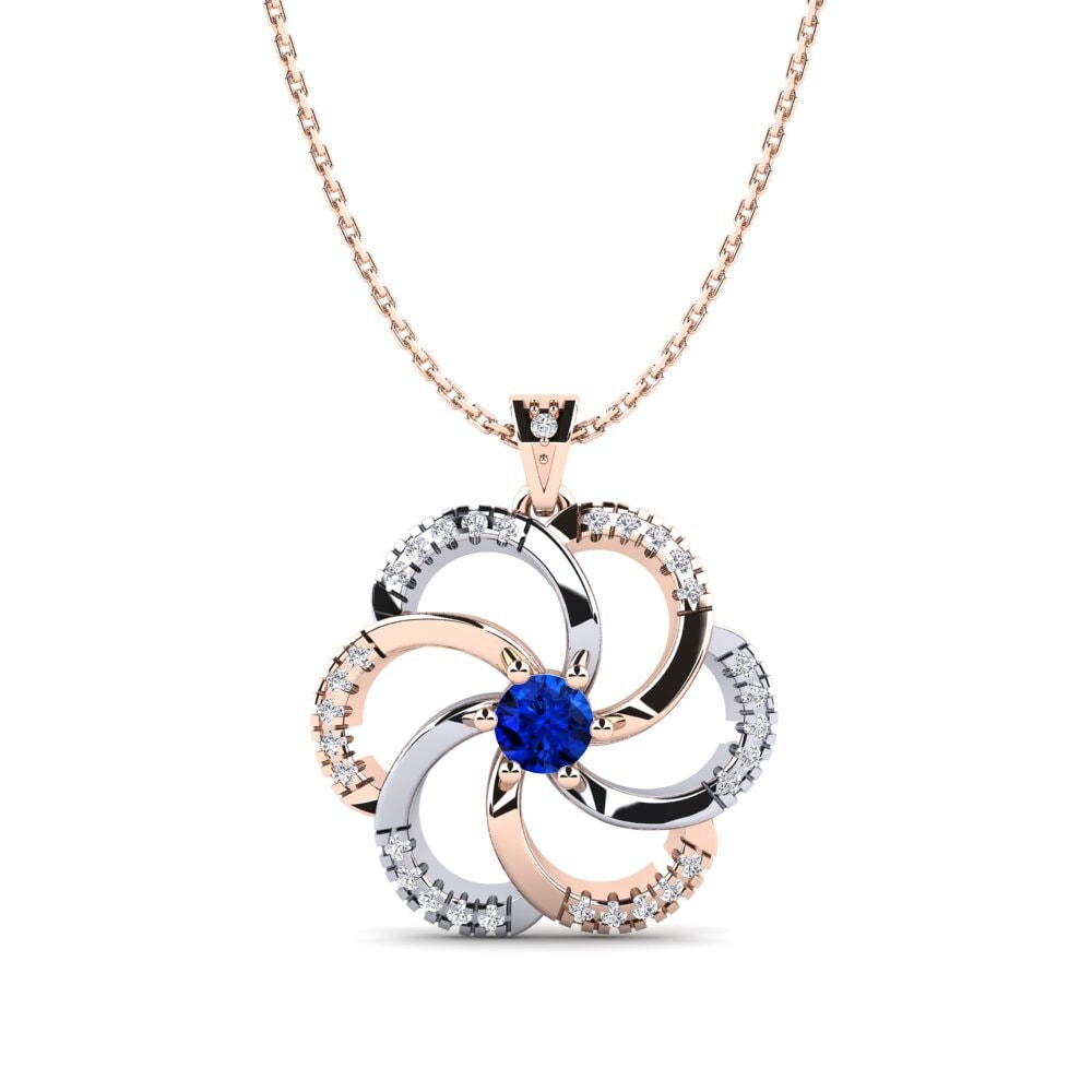 Sapphire (Lab Created) Women's Pendant Madura