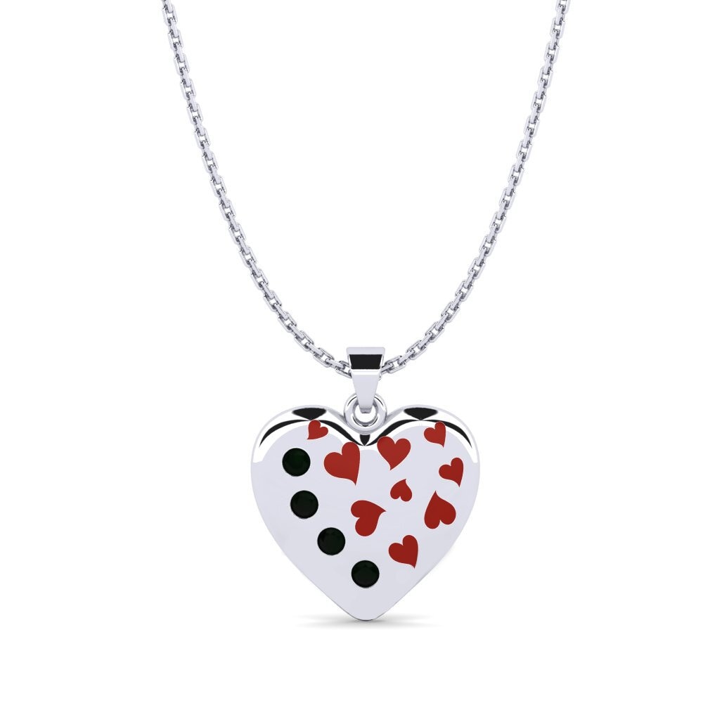 Heart Black Sapphire Necklaces