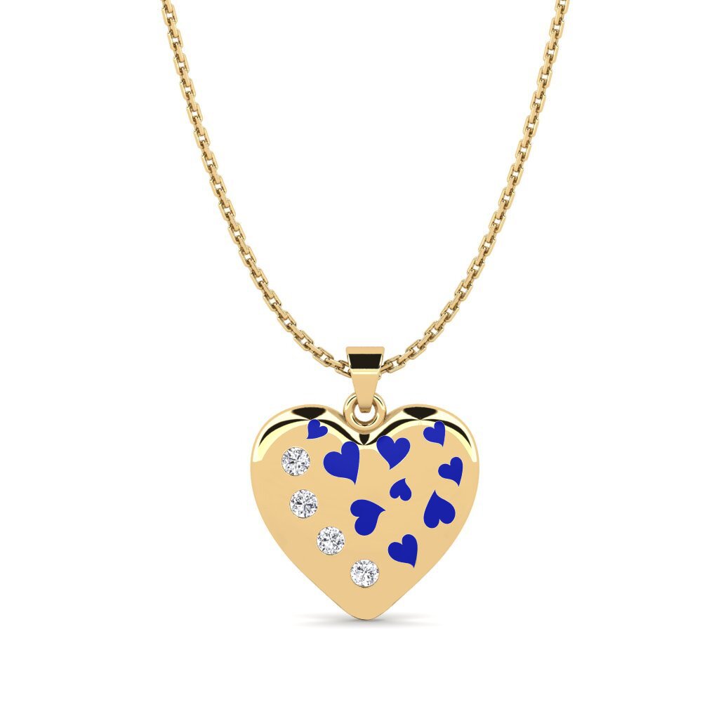 9k Oro Amarillo Colgante de Mujer Torcan