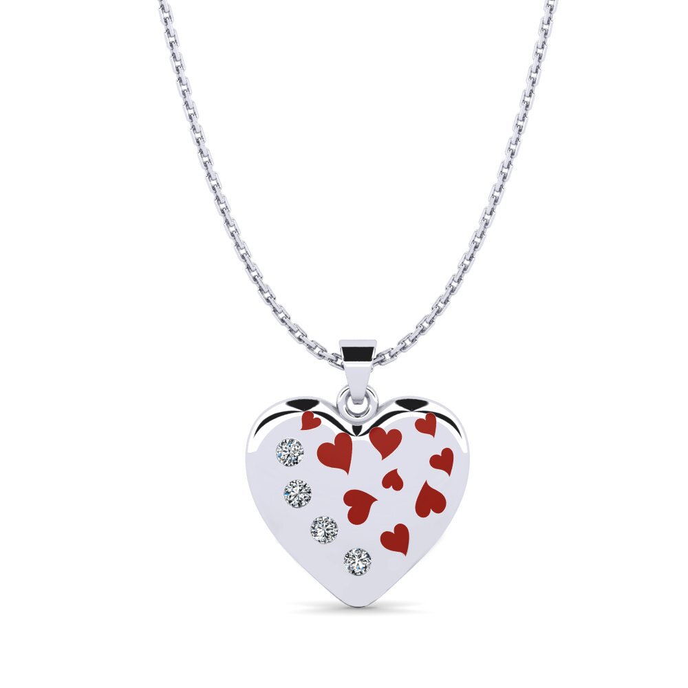 Heart Zirconia Necklaces