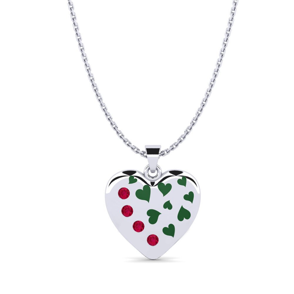 COLGANTES Rubí Corazón
