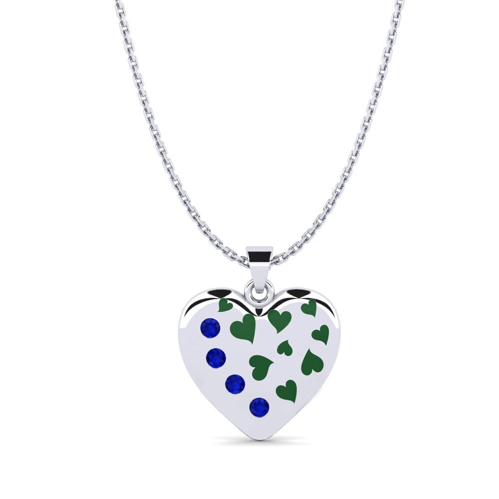 Heart Sapphire Necklaces