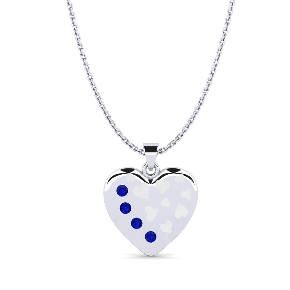 Heart Sapphire Necklaces