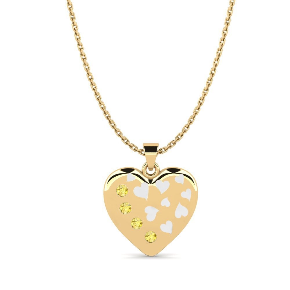 Yellow Sapphire Women's Pendant Torcan