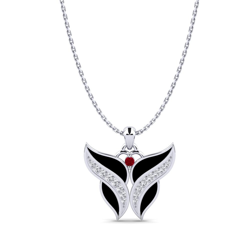 Red Zirconia Women's Pendant Tumerk