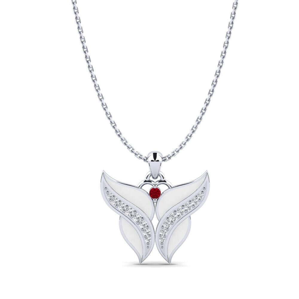 Circonita Roja Colgante de Mujer Tumerk