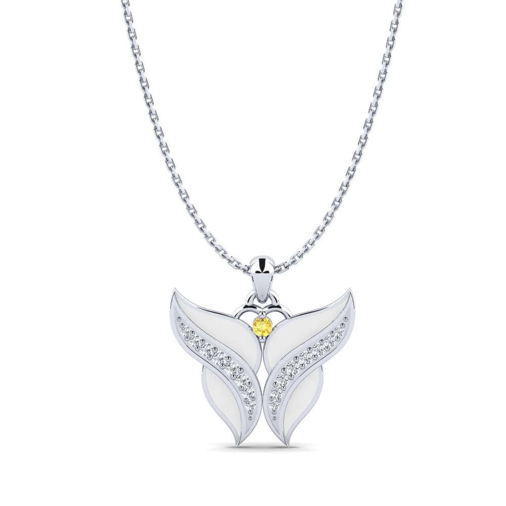 Angels Yellow Sapphire Necklaces