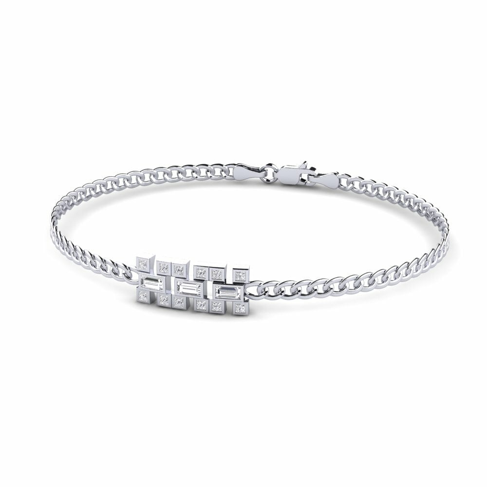 White Silver Men's Bracelet Dracovish