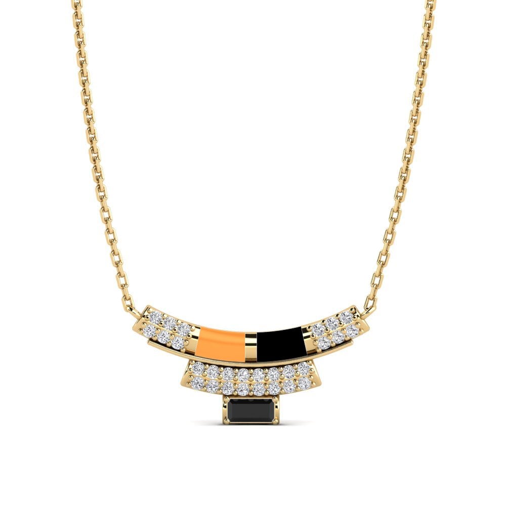 Black Sapphire Women's Necklace Dragonada