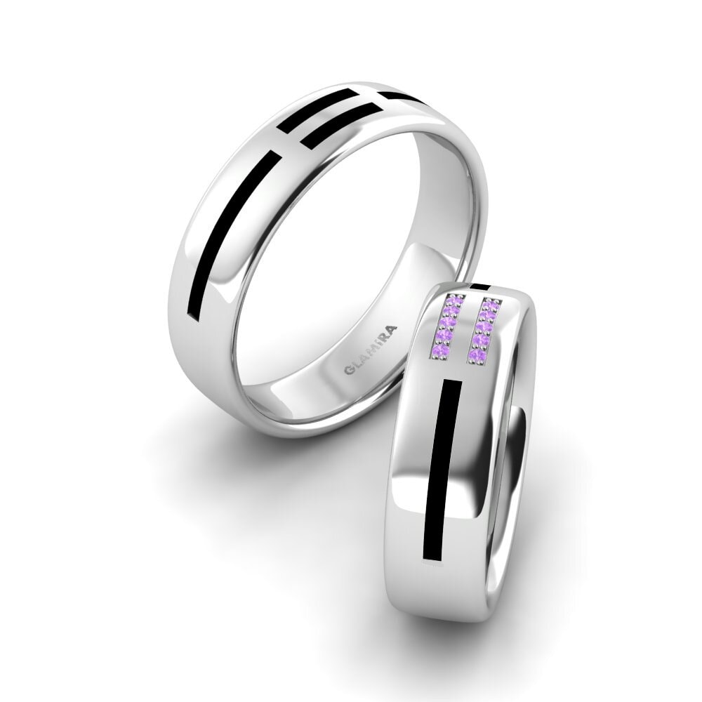 Amethyst Wedding Ring Dreamy Glory 6.0 mm