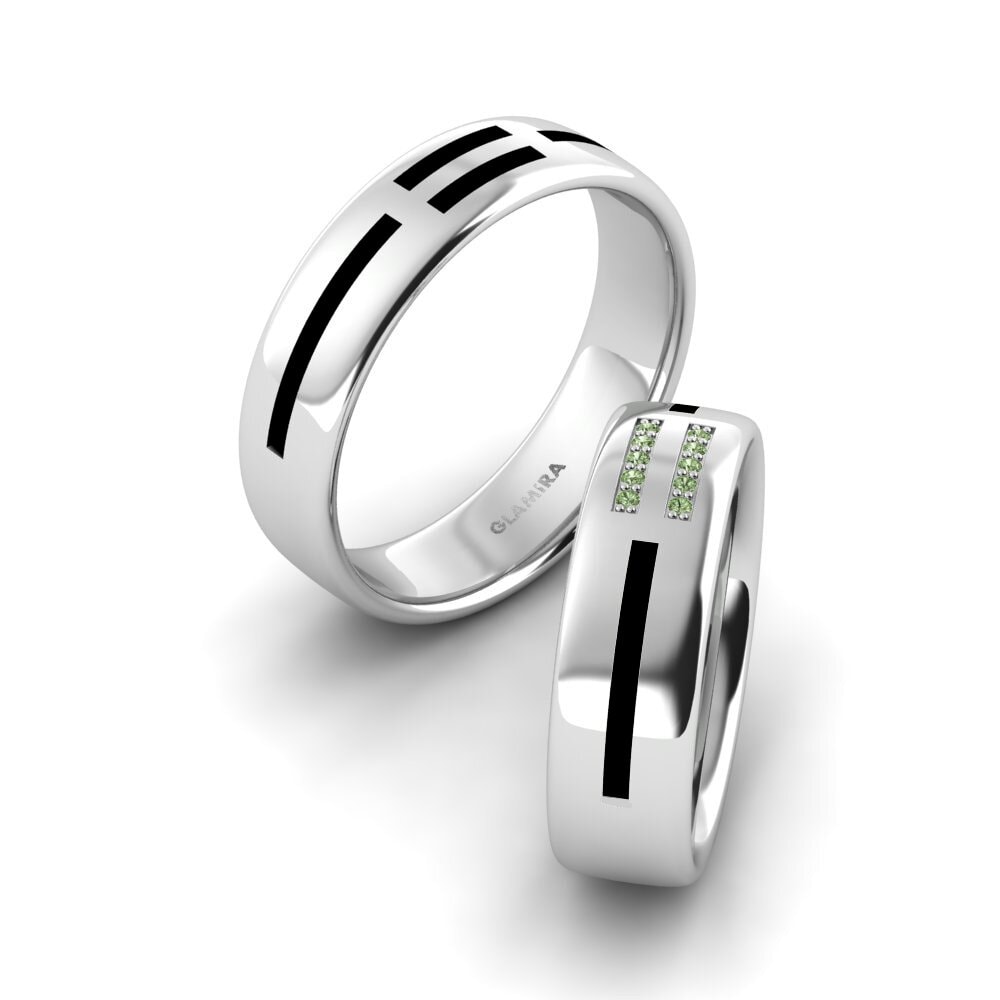 Green Diamond Wedding Ring Dreamy Glory 6.0 mm