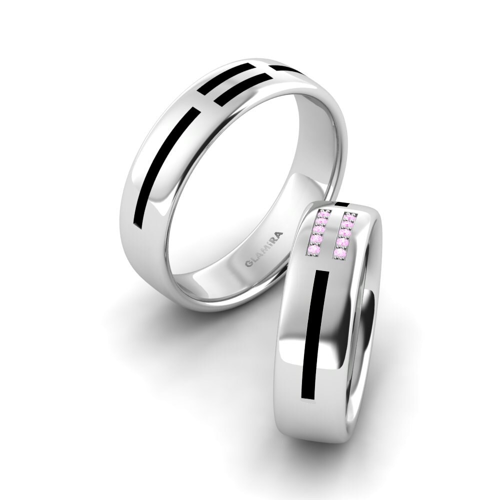 Pink Sapphire Wedding Ring Dreamy Glory 6.0 mm