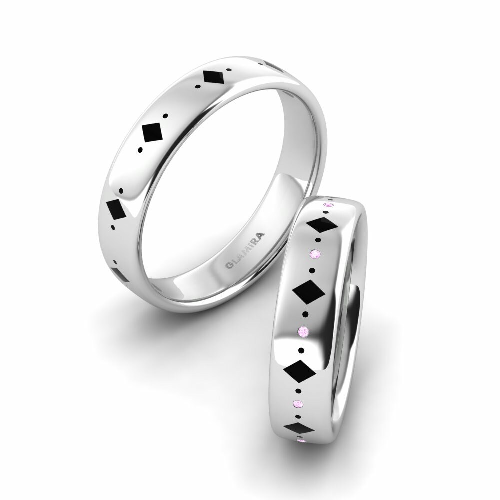Pink Sapphire Wedding Ring Dreamy Unity 5.0 mm