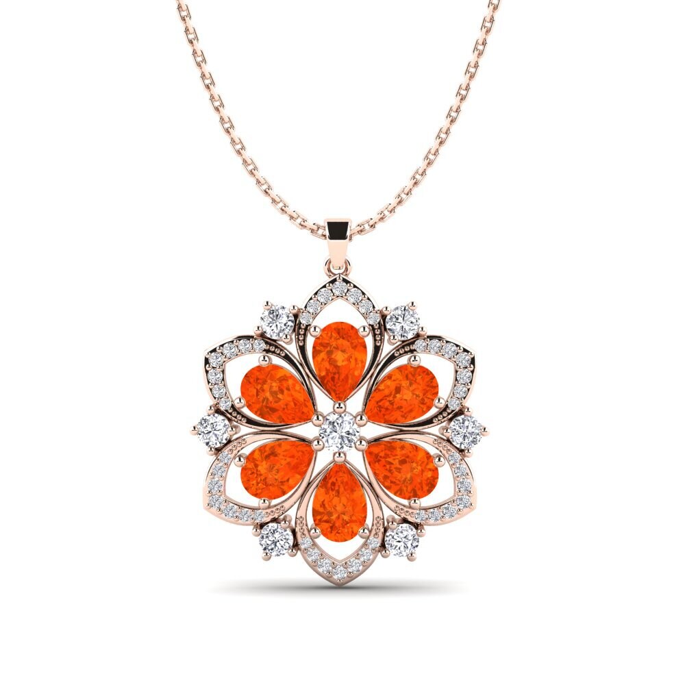 Fire Opal Women's Pendant Dreepy
