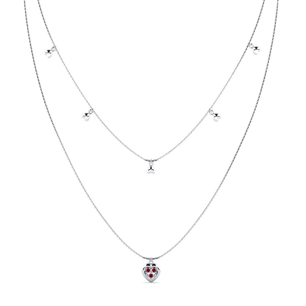 Red Zirconia Women's Necklace Drelise