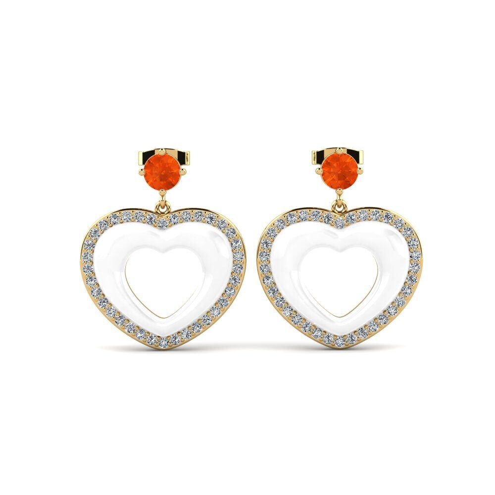Fire Opal Women's Earring Dresel