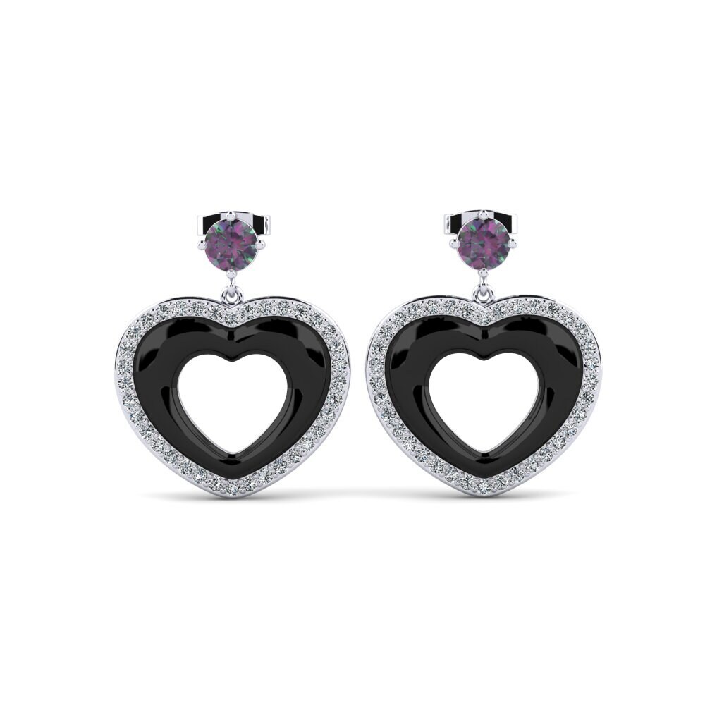 950 Platinum Mystic Topaz Women's Earring Dresel