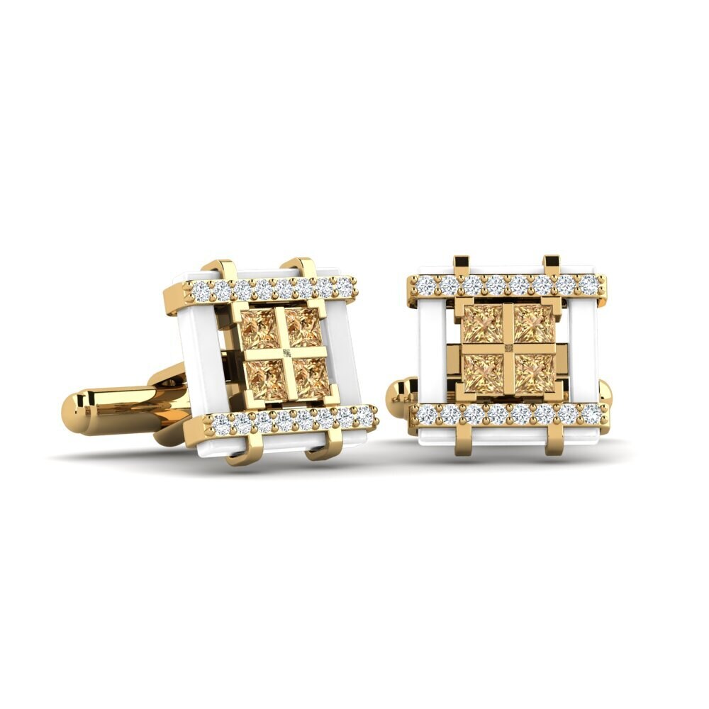 Brown Diamond Cufflink Dries
