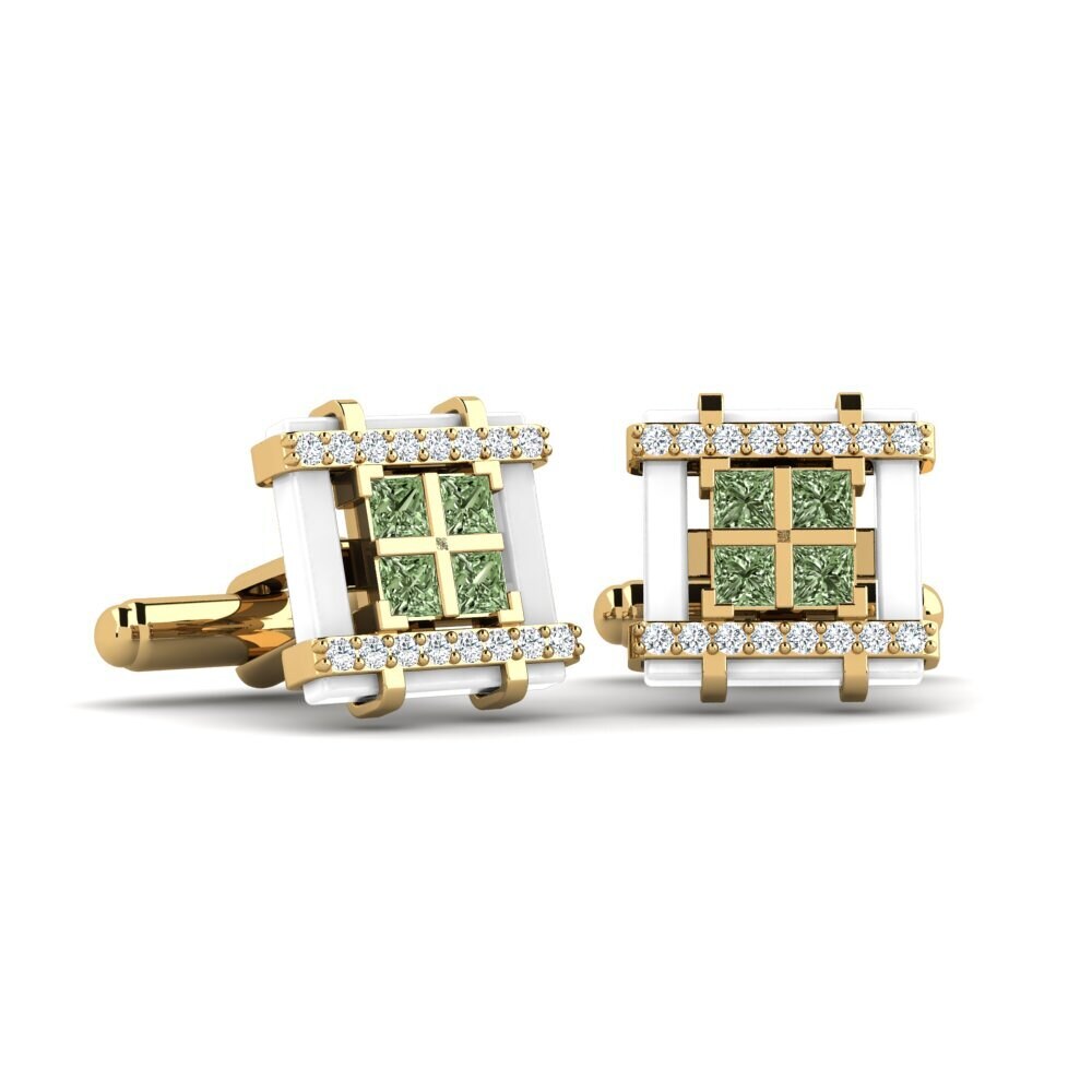 Green Diamond Cufflink Dries