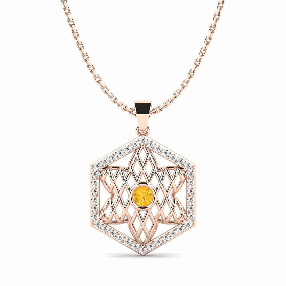 Citrine Women's Pendant Drilbur