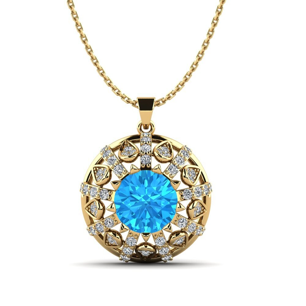 Blue Topaz Women's Pendant Drost
