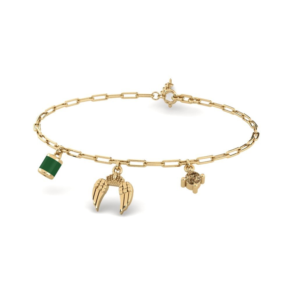 Brown Diamond Paperclip Bracelet Drostn
